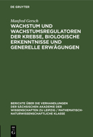 Wachstum Und Wachstumsregulatoren Der Krebse, Biologische Erkenntnisse Und Generelle Erwägungen 3112584619 Book Cover