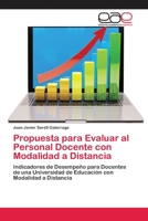 Propuesta para Evaluar al Personal Docente con Modalidad a Distancia 6202107200 Book Cover