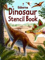 Usborne Dinosaur Stencil Book with Stencils (Stencil Books) 0794511384 Book Cover