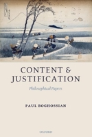 Content and Justification 0199292108 Book Cover