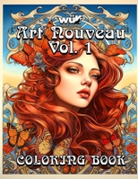 Art Nouveau Vol. 1: A Wulf Design Studio Coloring Book B0CRF22HMV Book Cover