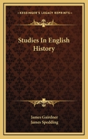 Studies in English History (Classic Reprint) 114196242X Book Cover