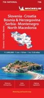 Slov/Croatia/Bosn-Herz/Yugoslavia/Macedonia (Maps/Country (Michelin)) 2067171941 Book Cover
