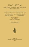 Das Atom Und Die Bohrsche Theorie Seines Baues 3642892124 Book Cover