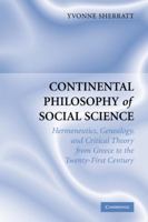 Continental Philosophy of Social Science 0521670985 Book Cover