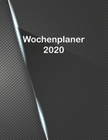 Wochenplaner 2020: Moderner DIN A4 Kalender. Wochen- und Monatsplaner mit Platz für Notizen und To Do Listen. Jahresübersicht mit gesetzlichen ... Gittermuster grau-silber (German Edition) 1712188798 Book Cover