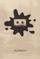 NOTIZBUCH A5 Dotted: Nostalgiker Notizheft GEPUNKTET 120 Seiten - Motto Party Notizblock Kassette Musik Skizzenbuch - Party Geschenk f�r Musikliebhaber Partymacher Stimmungsmacher 1710316721 Book Cover
