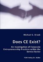 Does CE Exist?: An Investigation of Corporate Entrepreneurship Practices within the Service Sector 3836435527 Book Cover