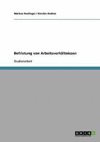 Befristung von Arbeitsverhältnissen 3638665976 Book Cover