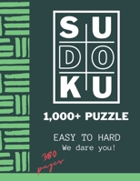 1000+ Sudoku Puzzles Easy to Hard with Solutions: Sudoku Puzzles Help Teach Logic and Math Skills, While Imparting Greater Patience B08PJJS3VW Book Cover