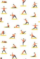 Yoga Pattern - Yoga Namaste Health Meditation Yogi 32: Graph Paper 5x5 Notebook for for Yoga Lovers 1099610508 Book Cover