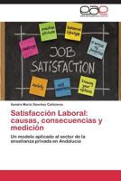 Satisfaccion Laboral: Causas, Consecuencias y Medicion 3844347887 Book Cover