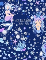 Five Year Planner: 2020-2024 Monthly Calendar - Ice Queen Mermaid 1693113228 Book Cover