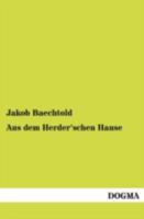 Aus Dem Herder'schen Hause 3846037230 Book Cover