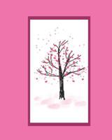 Cherry Blossom Blank Sketchbook: 8" x 10" 120 white pages for Drawing, Doodling or Sketching 1099368812 Book Cover