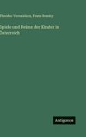 Spiele und Reime der Kinder in Österreich 3386441637 Book Cover