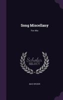 Song Miscellany: For Alto 1141430657 Book Cover