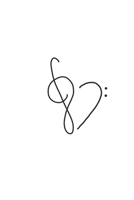 Musik Musikunterricht, Musikschule, Schule Notenheft - Notenschl?ssel Herzschl?ge Notenbuch, Notenlinien, Notizbuch, Notizblock, 120 Seiten, Souvenir Geschenk Buch, Auch Als Dekoration Geeignet Zum Ge 167423788X Book Cover