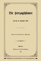 Die Herzogthumer 3642941214 Book Cover