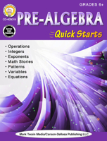 Pre-Algebra Quick Starts, Grades 6 - 12 1622236963 Book Cover