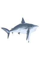 Shark Journal: high quality book spine thematic motif white paper, dotgrid 120 pages for your ideas Approx. DIN A5 (6 x9 inch) large 1654961116 Book Cover