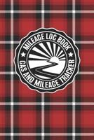 Mileage Log Book Gas And Mileage Tracker: Vintage Red Plaid Logbook Notebook To Track Miles Up To 2400 Unique Business Or Personal Trips - Good Tracker For Yearly Taxes 1077321325 Book Cover