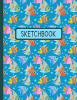 Sketchbook: Large Notebook for Drawing, Doodling or Sketching: 108 Pages, 8.5" x 11". (Framed Blank Paper Drawing and Writing Journal) 1675559937 Book Cover