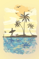 Notizen: Liniertes Notizbuch I 119 Seiten I ähnlich A5 I Surfer am Strand (German Edition) 1660467985 Book Cover