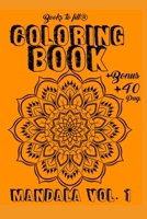 Coloring Book: Mandala Vol 1 B08NDVKLP3 Book Cover