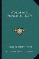 Words And Principles 1104533103 Book Cover