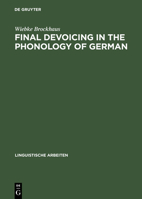 Final Devoicing in the Phonology of German 3484303360 Book Cover