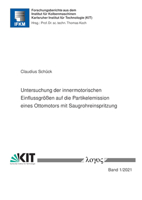 Untersuchung Der Innermotorischen Einflussgrossen Auf Die Partikelemission Eines Ottomotors Mit Saugrohreinspritzung 3832552588 Book Cover