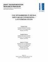 Use of Barriers in Rural Open Road Conditions-A Synthesis Study 162260217X Book Cover