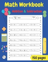 Math Workbook: Addition and Subtraction: workbook for kindergarten and 1st grade- activity book for teaching math to children, Colori B08BRH45QQ Book Cover