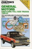 Chilton's Chevy/GMC Full Size Trucks 1988-93 Repair Manual (Haynes Repair Manuals) 0801984912 Book Cover