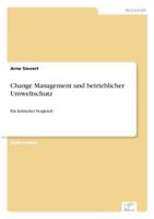 Change Management Und Betrieblicher Umweltschutz 3838637178 Book Cover