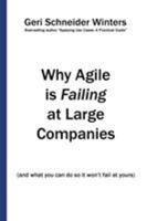 Why Agile is Failing at Large Companies: (and what you can do so it won't fail at yours) 0996742646 Book Cover