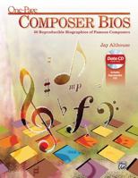 One-Page Composer BIOS: 50 Reproducible Biographies of Famous Composers, Book & Data CD (Enhanced CD) 0739096710 Book Cover