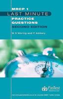 MRCP 1 Last Minute Practice Questions 190563563X Book Cover