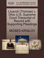 Licavoli (Thomas) v. Ohio U.S. Supreme Court Transcript of Record with Supporting Pleadings 1270519565 Book Cover