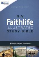 NIV, Faithlife Illustrated Study Bible, Leathersoft, Gray/Blue, Indexed: Biblical Insights You Can See 0310450594 Book Cover