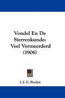 Vondel En De Sterrenkunde: Veel Vermeerderd (1906) 1104524171 Book Cover