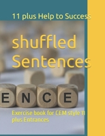 shuffled Sentence: Exercise book for CEM style 11 plus Entrances null Book Cover