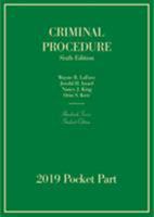Criminal Procedure, Hornbook Series, Student Edition, 2019 Pocket Part 1642429619 Book Cover