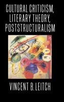 Cultural Criticism, Literary Theory, Poststructuralism 0231079710 Book Cover