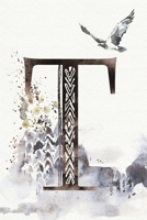 Monthly Planner with Monogram Letter T: Personalized Undated Calendar (Ethnic Design) 1693904942 Book Cover