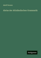 Abriss der Altisländischen Grammatik (German Edition) 3563165947 Book Cover