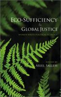 Eco-Sufficiency and Global Justice: Women Write Political Ecology 0745328636 Book Cover