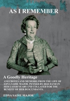 As I Remember 0648498409 Book Cover