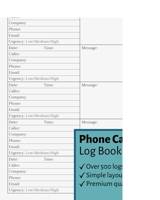 Phone Call Log Book: Simple 5-Logs-Per-Page Phone Call & Voicemail Recording Notebook, Over 500 Telephone Record Space, Home & Office Accessories 1659415829 Book Cover